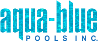 Aqua blue custom pools