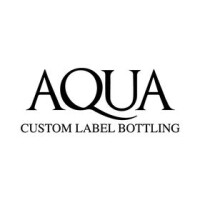 Aqua custom label bottling