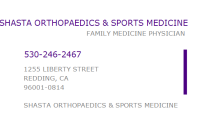 Shasta orthopaedics & sports
