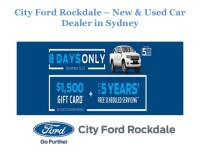 City Ford Sydney, City Ford Rockdale and Sydney City Mitsubishi