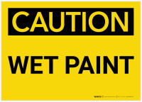 Caution wet paint