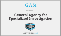 General agency for specialized investigation (gasi)
