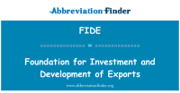 Fide, foundation for investment & development of exports