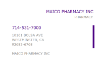 Maico pharmacy inc