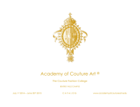 Maryland academy of couture arts