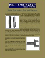 Waite enterprises tool and machine