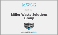 Miller waste solutions group inc.