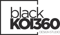 Black koi 360 design studio