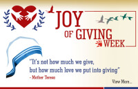 Joy of giving week team
