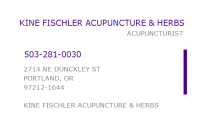 Kine fischler acupuncture + herbs