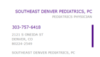 Southeast denver pediatrics