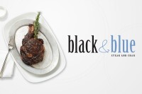 Black & blue steak and crab
