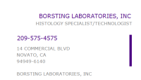 Borsting laboratories inc