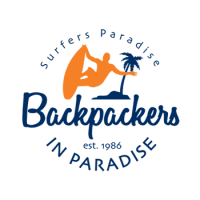 Backpackers in paradise