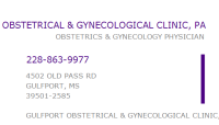 Gulfport obstetrical and gynocological clinic, p.a.